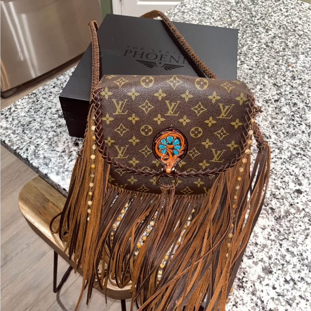 Brown Fringe Designer Bag